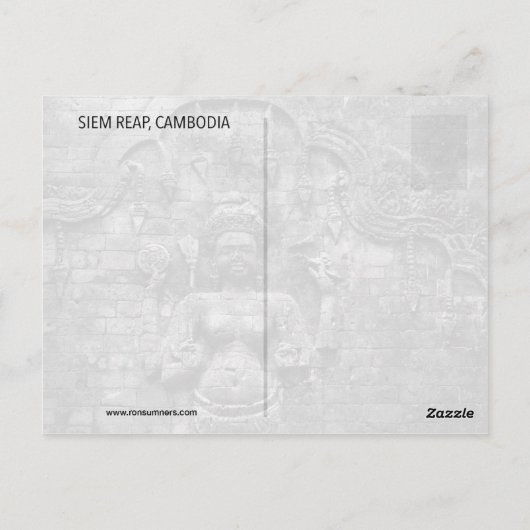 tempels van Angkor in Cambodja Briefkaart (Achterkant)