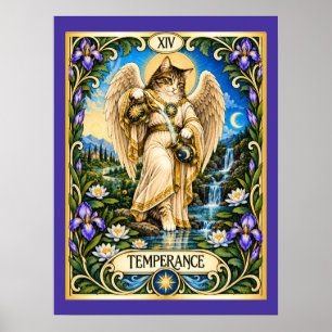 Temperance Kat Tarot - Harmonie en Evenwicht Poster