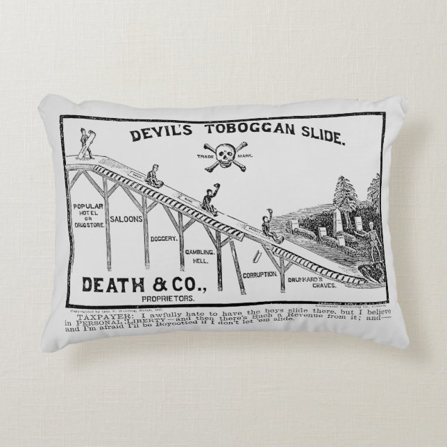 Temperance Movement, 1887 Accent Kussen (Voorkant)