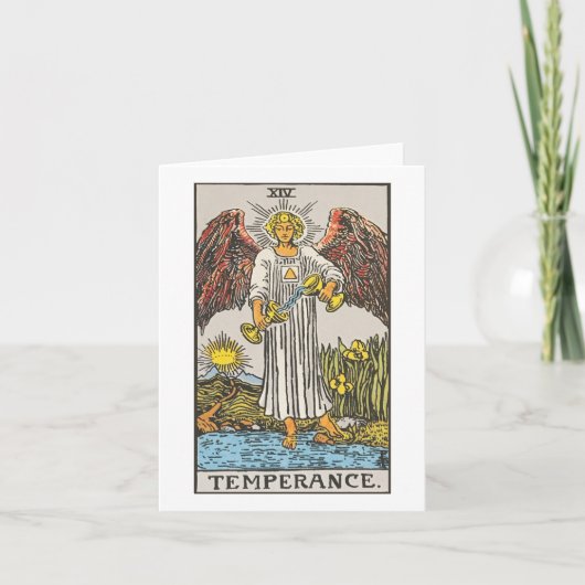 Temperance - Rider Waite Smith tarot Kaart (Voorkant)