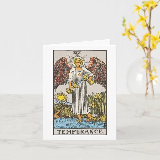 Temperance - Rider Waite Smith tarot Kaart (Gele Bloem)