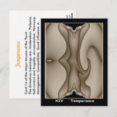 Temperance Tarot Card Briefkaart (Voorkant / Achterkant)