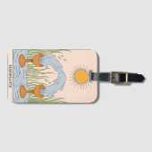 Temperance tarot card modern Major Arcana Bagagelabel (Voorkant (horizontaal))