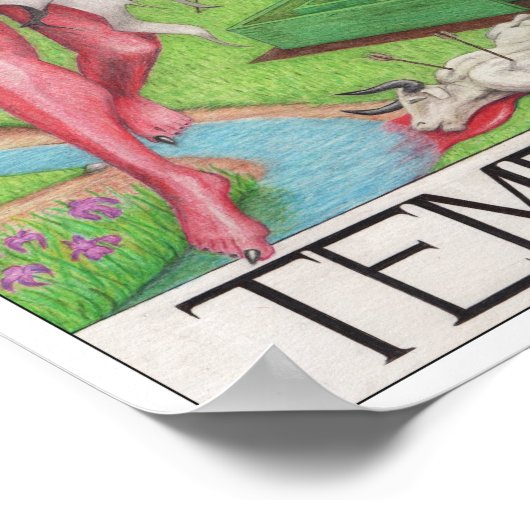 Temperance tarot card poster (Hoek)