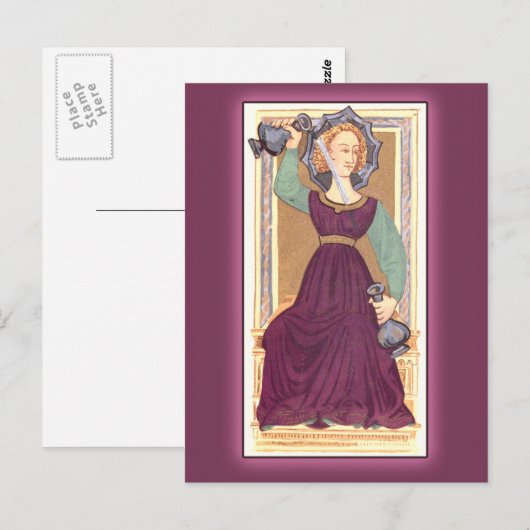 Temperance Tarot Card uit Frankrijk Briefkaart (Voorkant / Achterkant)