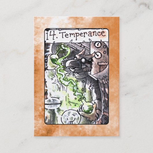 Temperance Tarot Card Visitekaartje (Voorkant)