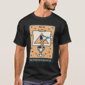 Temperance Tarot Kaart Mystische Kaarten occulte M T-shirt (Voorkant)
