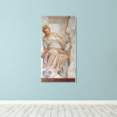Temperance, vanaf de wand van de sacristy (fresco) canvas afdruk (Insitu (Houten vloer))