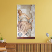 Temperance, vanaf de wand van de sacristy (fresco) canvas afdruk (Insitu (Woonkamer))