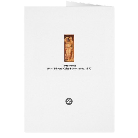 Temperantia door Sir Edward Coley Burne-Jones (Achterkant)