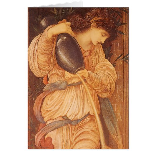 Temperantia door Sir Edward Coley Burne-Jones (Voorkant)
