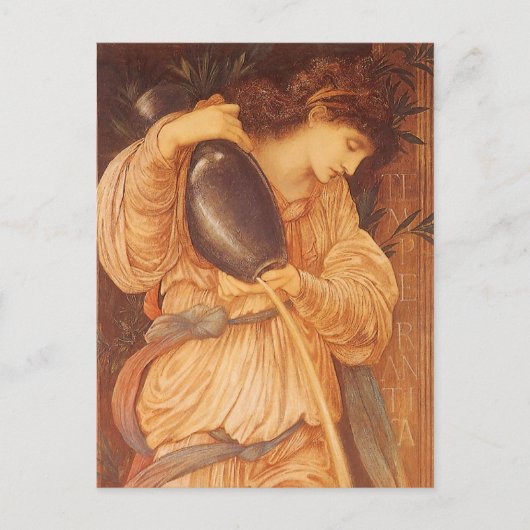 Temperantia door Sir Edward Coley Burne-Jones Briefkaart (Voorkant)