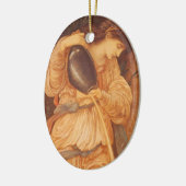 Temperantia door Sir Edward Coley Burne-Jones Keramisch Ornament (Links)