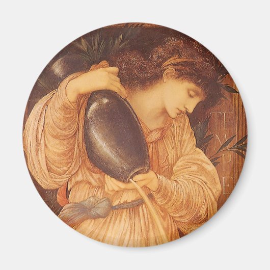 Temperantia door Sir Edward Coley Burne-Jones Magneet (Voorkant)