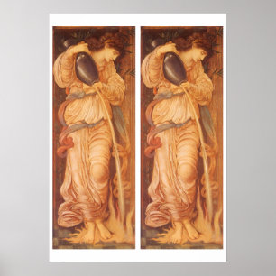 Temperantia door Sir Edward Coley Burne-Jones Poster
