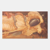 Temperantia door Sir Edward Coley Burne-Jones Rechthoekige Sticker (Voorkant)