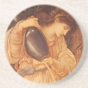 Temperantia door Sir Edward Coley Burne-Jones Zandsteen Onderzetter