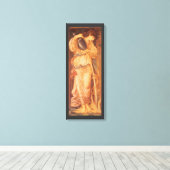 Temperantia van Sir Edward Coley Burne-Jones Canvas Afdruk (Insitu (Houten vloer))