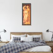 Temperantia van Sir Edward Coley Burne-Jones Canvas Afdruk (Insitu (Slaapkamer))