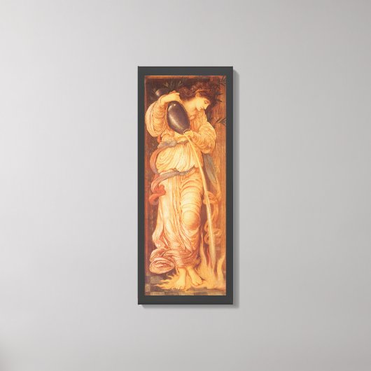 Temperantia van Sir Edward Coley Burne-Jones Canvas Afdruk (Voorkant)