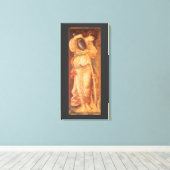 Temperantia van Sir Edward Coley Burne-Jones Canvas Afdruk (Insitu (Houten vloer))