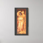Temperantia van Sir Edward Coley Burne-Jones Canvas Afdruk (Voorkant)