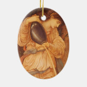 Temperantia van Sir Edward Coley Burne-Jones Keramisch Ornament (Achterkant)