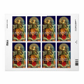 TEMPERANTIE RODE WIJNGOXSEAL/ANTIEK TAROTS ETIKET (Full Sheet)