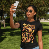 Temperaturen stijgen, worden stoom t-shirt