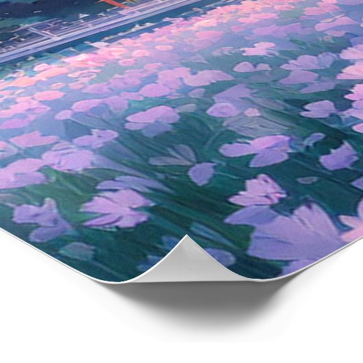 Temperatuur aan de rand van het bos poster (Hoek)