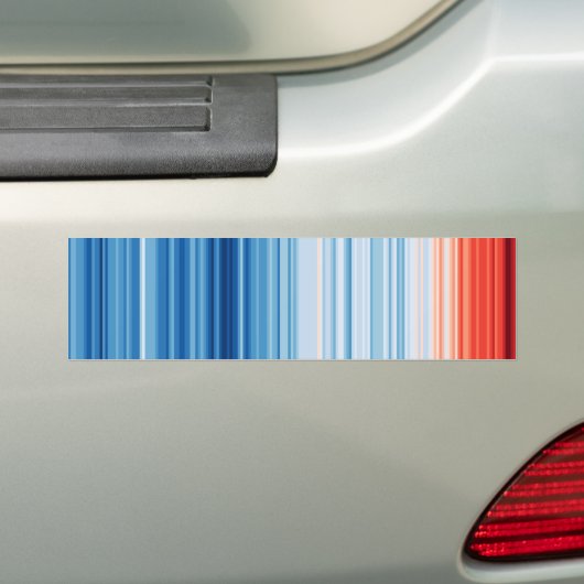 Temperatuur bij opwarming van de aarde bumpersticker (Op auto)