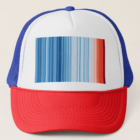 Temperatuur bij opwarming van de aarde trucker pet (Voorkant)