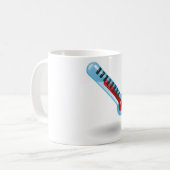 Temperatuur thermometer koffiemok (Voorkant links)