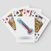 Temperatuur thermometer pokerkaarten (Achterkant)