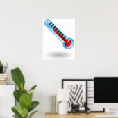 Temperatuur thermometer poster (Thuiskantoor)