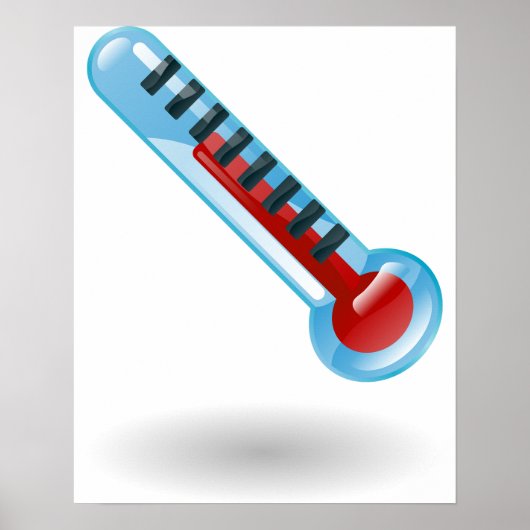 Temperatuur thermometer poster (Voorkant)