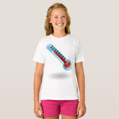 Temperatuur thermometer t-shirt (Voorkant volledig)