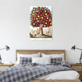 Temperatuurboom, 1872 canvas afdruk (Insitu (Slaapkamer))