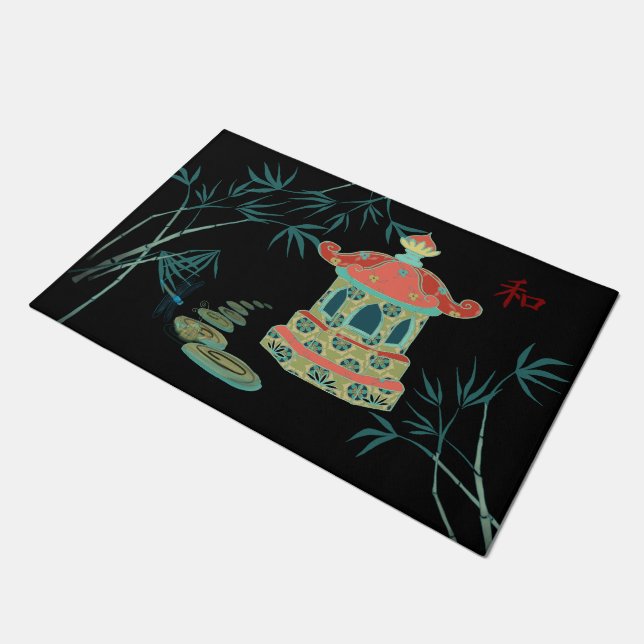 Temperatuurklep van Japanse watertuin Deurmat (Schuin)