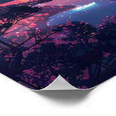 Temperatuurreflecties, sancties door het meer poster (Hoek)