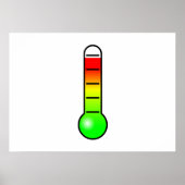 Temperatuurthermometer Poster (Voorkant)