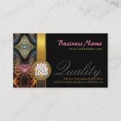 Temperatuurwasfracties Gold Black Visitekaartjes (Achterkant)