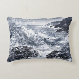 Tempest aan de kust van Wales Accent Kussen