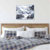 Tempest aan de kust van Wales Canvas Afdruk (Insitu (Slaapkamer))
