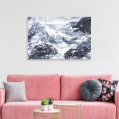 Tempest aan de kust van Wales Canvas Afdruk (Insitu (Woonkamer))