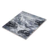 Tempest aan de kust van Wales Tegeltje (Zijkant)