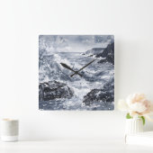 Tempest aan de kust van Wales Vierkante Klok (Huis)