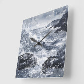 Tempest aan de kust van Wales Vierkante Klok (Hoek)