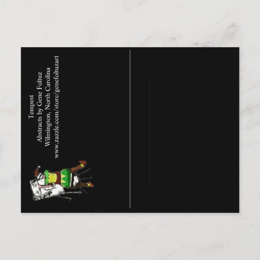 Tempest - Abstract door Gene Foltuz Mini Print Briefkaart (Achterkant)
