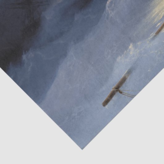 Tempest door Ivan Aivazovsky Tissuepapier (Detail)